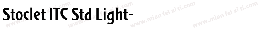Stoclet ITC Std Light字体转换